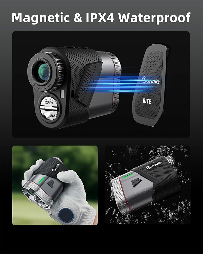 Dormie Golf Rangefinder with Slope,800 Yards Laser Range Finder Golfing,Aluminum Alloy Body,Flag Pole Locking Vibration,Slope Compensation,6X Magnification Rangefinder with Magnet