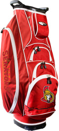Team Golf NHL Ottawa Senators Albatross Golf Bag Lightweight, 10-Way Club Divider, Spring Action Stand, Insulated Cooler Pocket, Velcro Glove and Umbrella Holder & Lift Assist Handles
