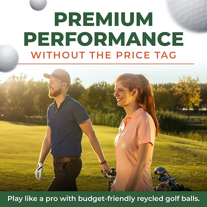 Golf Ball Monkey Recycled Hit-Away Practice Golf Balls with Mesh Bag - Pre-Owned Used Golf Balls for Driving Range & Training Golf Balls