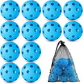 Coopay 12/50/100 Pack Baseball Practice Balls Plastic Training Balls Lightweight Hollow Softballs with a Drawstring Bag for Hitting, Baseball Training Indoor Outdoor Use