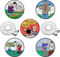 Magnetic Golf Ball Marker Clips, Funny Golf Ball Markers with Magnetic Clip, Enamel Golf Ball Markers Hat Clip Magnet for Men Women Golfer Gifts