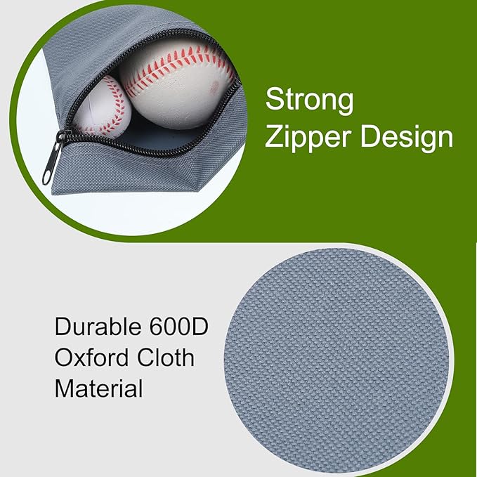 Golf Tee Bag Pouch 2 Pack, Clip-on Tee Bag for Golf Bags Accessories, 6.69 X 5.31 Inch 600D Oxford Fabric, Black & Gray