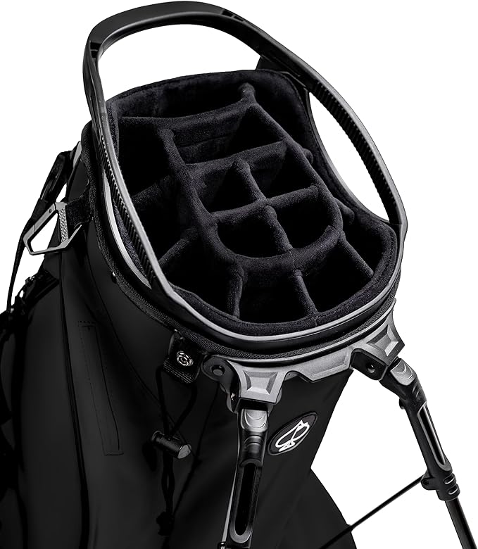 Pins & Aces Player Preferred Golf Bag - Premium Design, Lightweight Golf Bag with Stand - Velvet-Lined 5-Way Club Divider System