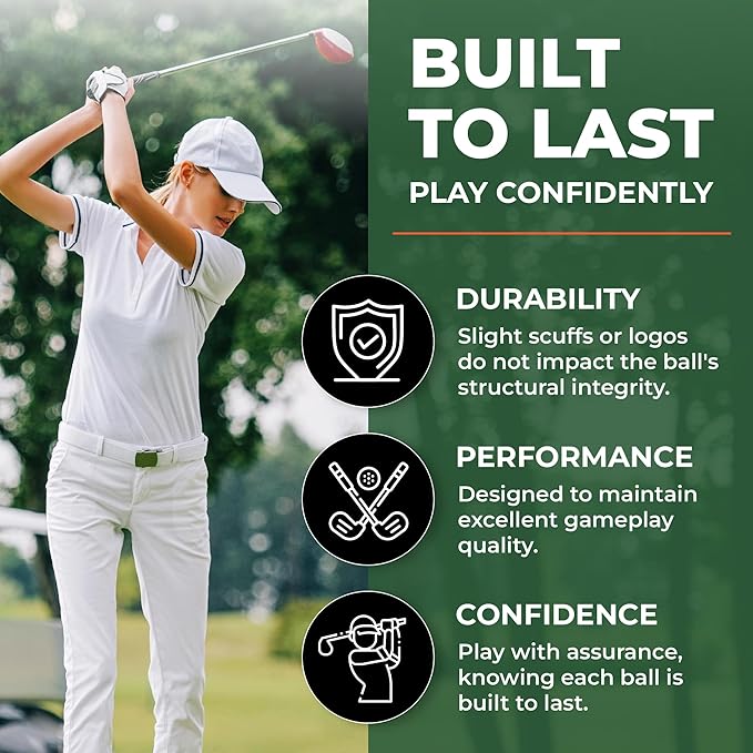 Golf Ball Monkey Recycled Hit-Away Practice Golf Balls with Mesh Bag - Pre-Owned Used Golf Balls for Driving Range & Training Golf Balls