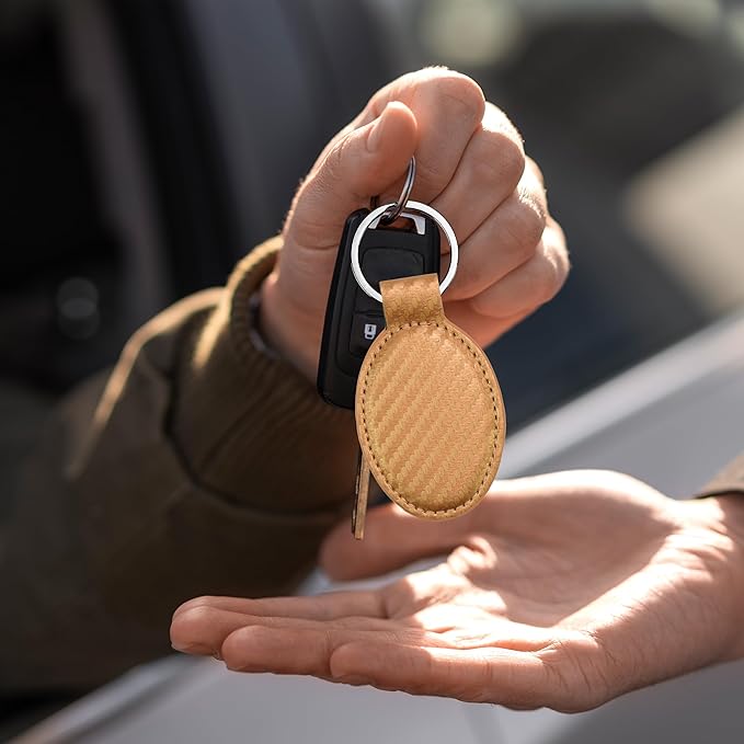 LaserGram Oval Keychain, Disc Golf, Personalized Engraving Included