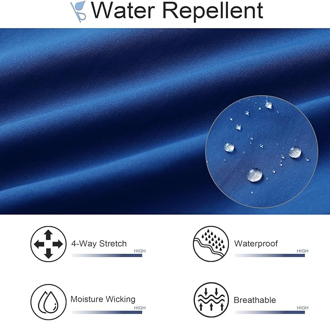 M MAELREG Golf Pants Men Quick Dry - 30"/32"/34" Stretch Lightweight 5 Pockets Water-Resistant Casual Mens Dress Pants