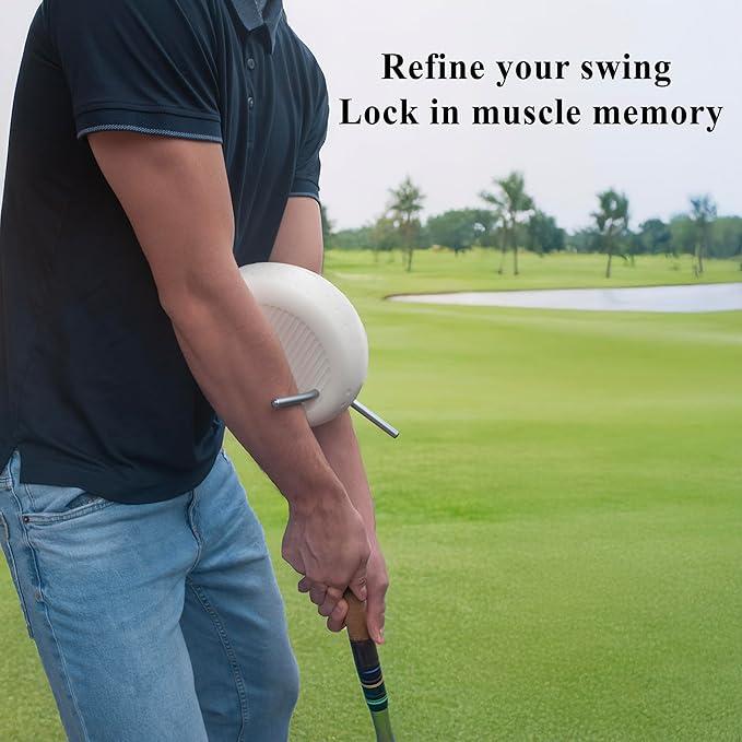 The Connector Golf Training Aid – Swing Trainer for Perfect Swing, Arm & Body Alignment, Non-Slip Pattern, Durable & Portable