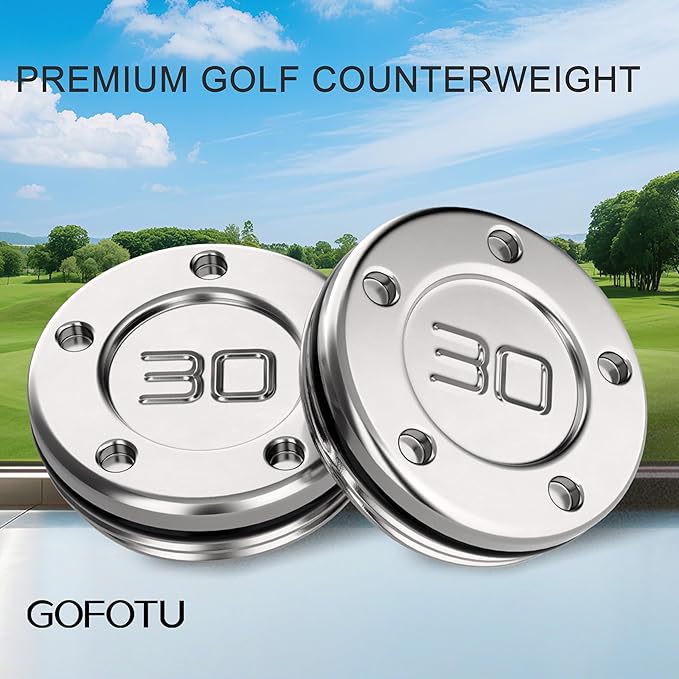 Golf 2pcs. 5g/10g/15g/20g/25g/30g/35g/40g/45g Choice Weight Golf Custom Putter Screws Weights Compatible with Titleist Scotty Cameron Golf Club Heads Putters Newport