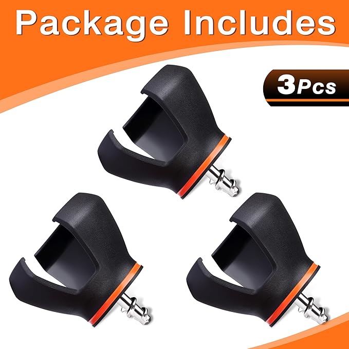 3-Prong Golf Ball Grabber for End of Putter, 3PCS / 5PCS Premium Golf Ball Retriever for Putter,Golf Ball Picker Upper for Quick Installation