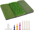 Golf Hitting Mat 24"x16" | 24"x24" Tri-Turf Golf Practice Mat Outdoor Indoor Portable Training Matt Traint Aid Batting Turf Matt for Chipping, Driving and Full Swing Practice