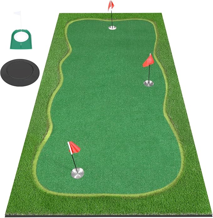 Golf Putting Green, Professional Large Practice Putting Mat for Outdoor & Indoor Putt Trainning