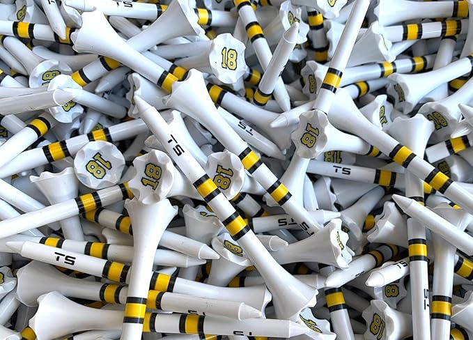 TRUESTRIKE Premium USA Golf Tees – 100-Pack Durable 3¼" / 2¾" Plastic Tees – Made in USA – Perfect Holiday Golf Gift