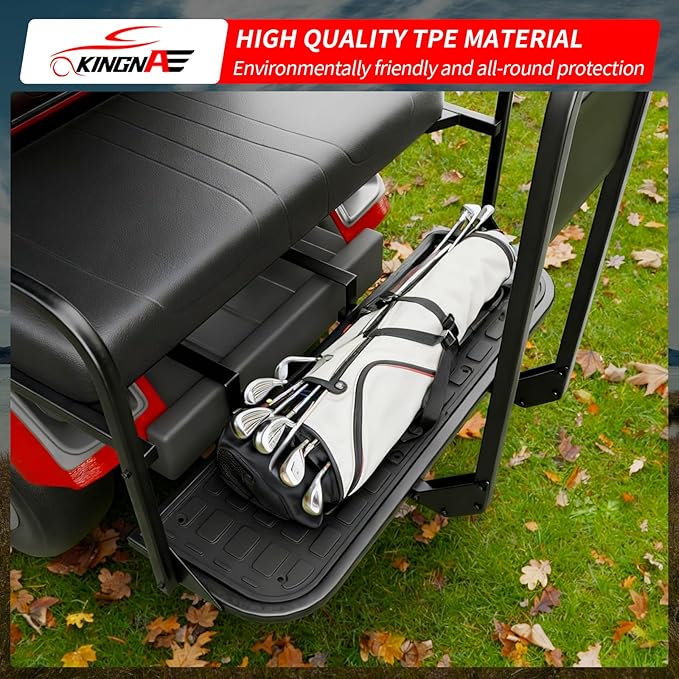 Floor Mats Compatible with GTW Mach1 Golf Cart TPE All Weather Rear Foot Platform Back Step Rear Step Accessories