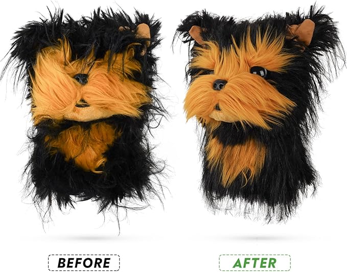 Craftsman Golf Golden Retriever Yorkshire Terrier Bernese Mountain Dog Border Collie Soft Cute Soft Plush Animal Driver Wood Headcover Head Cover Travel Protector Gifts for Men Women