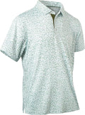 Mens Golf Shirts Quick Dry Moisture Wicking Casual Short Sleeve Performance Athletic Print Collared Stylish Men Polo Shirt