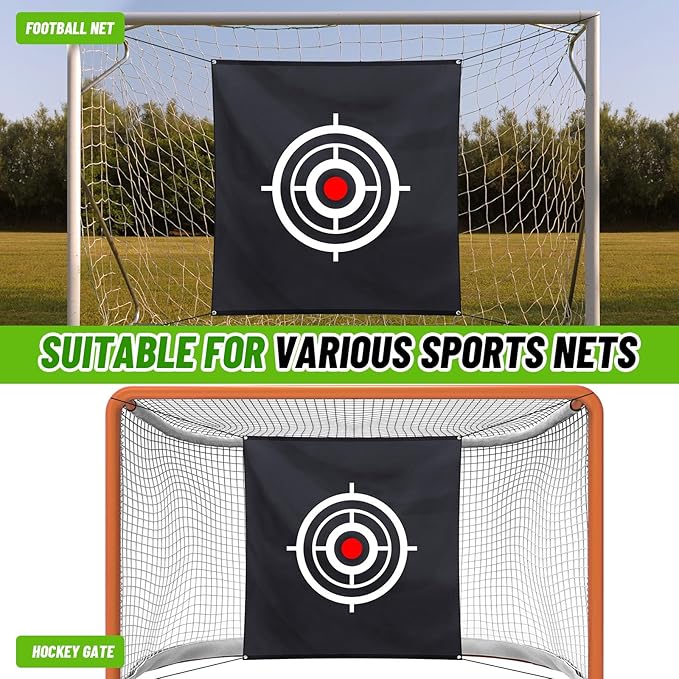 Golf Target Cloth for Net Replacement Golf Hitting Net Target with 4 Straps for Practice Training Aids Indoor Outdoor Use