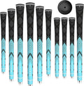 MAZEL Cord Rubber Golf Grips for Men - 10 Pack,All Weather Control Golf Club Grips Standard/Midsize,High Feedback & Traction