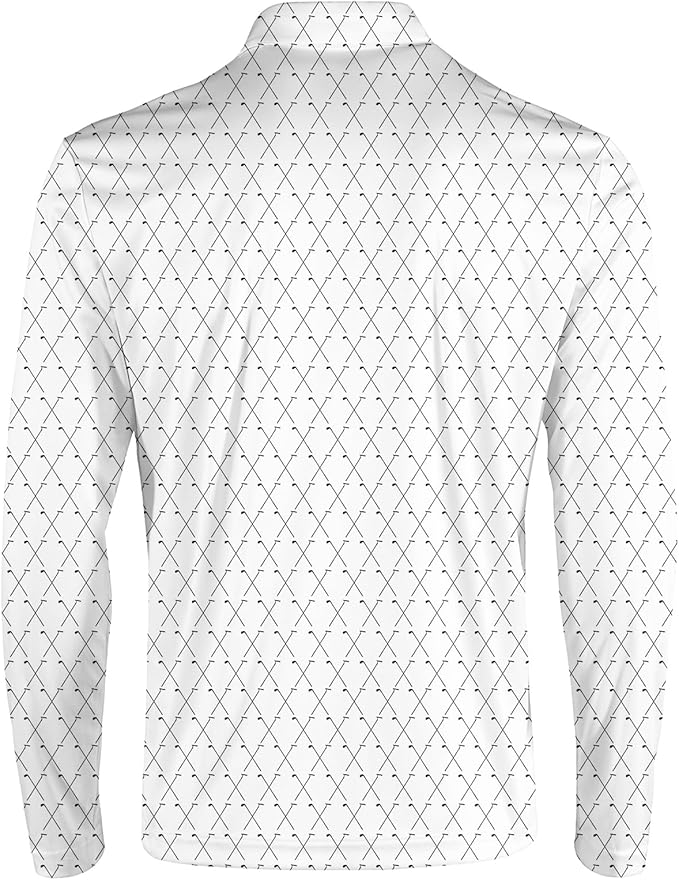 Men's Long Sleeve Golf Shirt Quick Dry 3 Button Work Fishing Outdoor Casual Collar Shirt