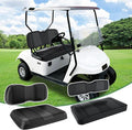 T TGBROS Golf Cart Seat Covers Fit for Yamaha Club Car EZGO Ordinary Front Rear Seat Cushion Waterproof Vinyl Leather Breathable Comfortable Replacement Black Seat Cover Anti-Scratch