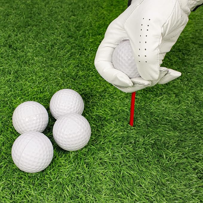 KOFULL Foam Golf Practice Balls, 24/50 Pack Realistic Feel and Limited Flight Training Balls for Indoor or Outdoor, Soft Practice Golf Balls for Backyard