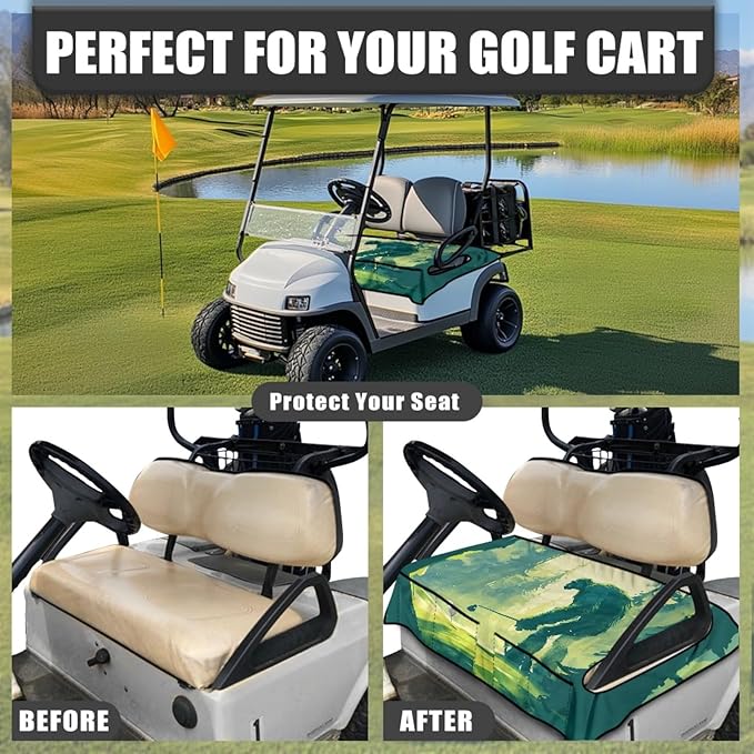 Golf Cart Seat Covers Universal Golf Cart Seat Cover Blanket Cushion Cover Sports Golf Cart Accessories