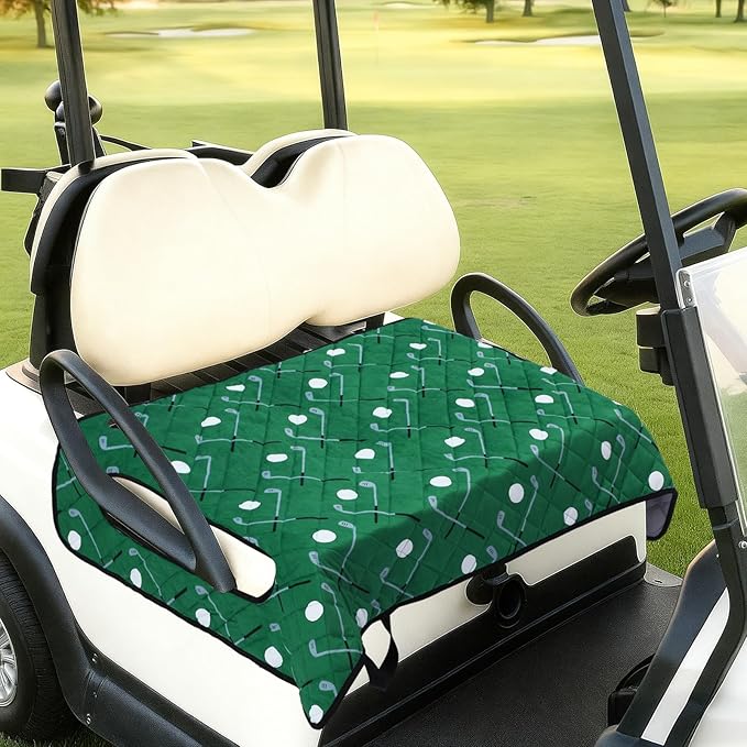 Golf Cart Seat Covers Winter Plush Universal Seat Towel Blanket with Soft Plush Surface for 2 Person Seats Golf Cart Accessories, 49.7"x 28.8"
