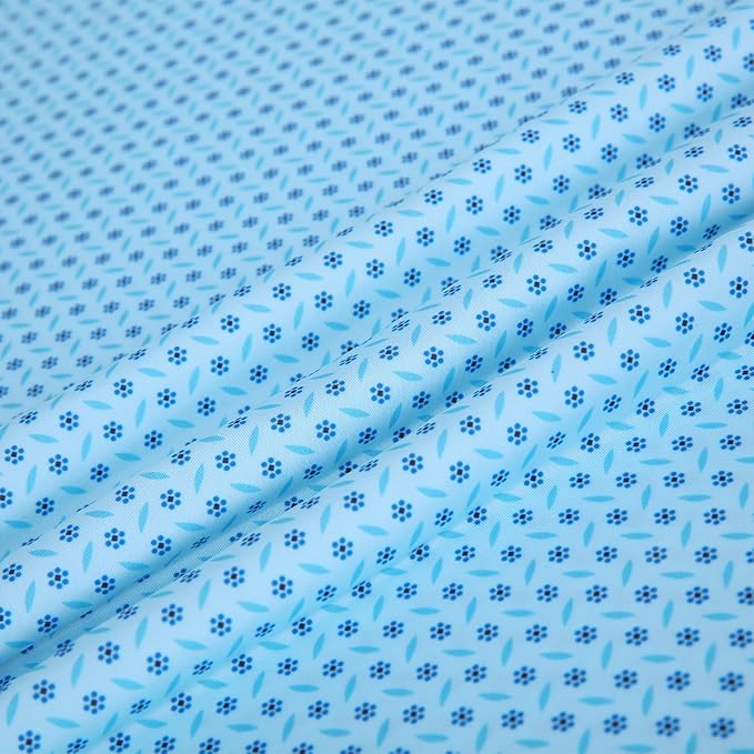 Esabel.C Golf Shirts for Men Dry Fit Performance Short Sleeve Print Moisture Wicking Collared Shirt