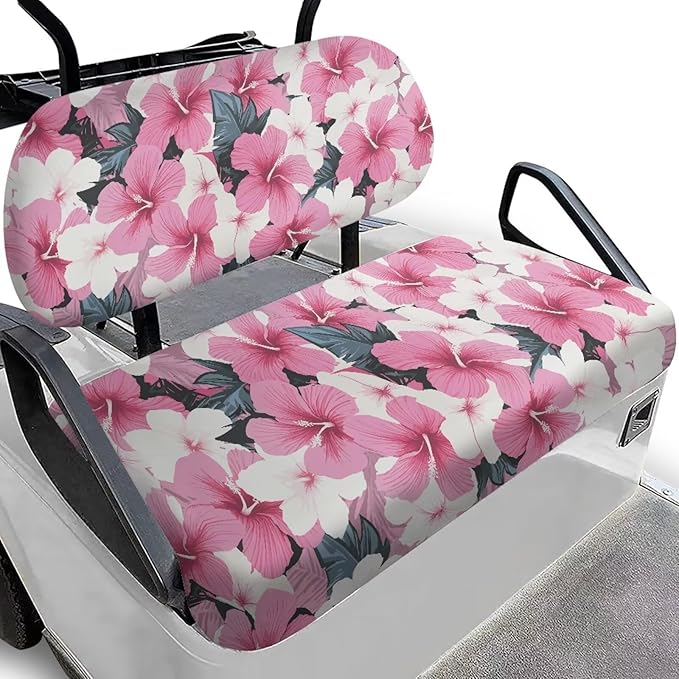 Golf Cart Seat Covers, Universal Fit & Nonskid Bottom Fits for Club Car 2 Person Seats Golf Carts