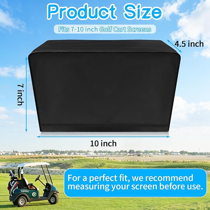Golf Cart Screen Cover, Waterproof and Dustproof with a Secure Drawstring, Made of Oxford Fabric