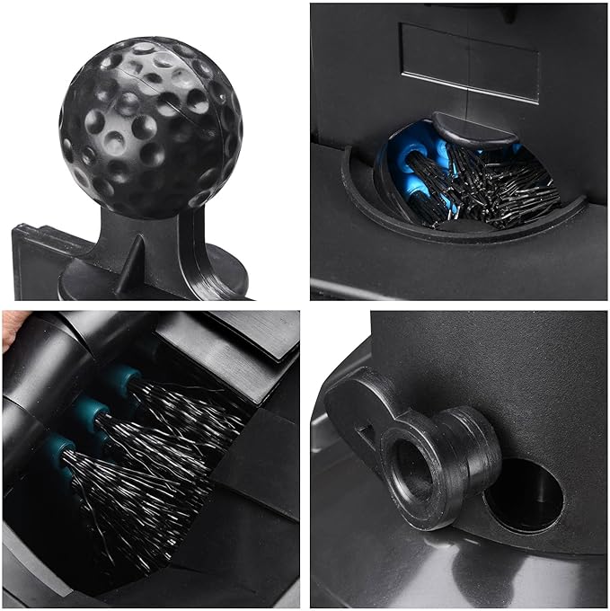 Golf Cart Ball Washer and Club Cleaner Kit with Golf Towel for EZGO, Club Car, Yamaha, Advanced EV, Star EV, Universal & Detachable
