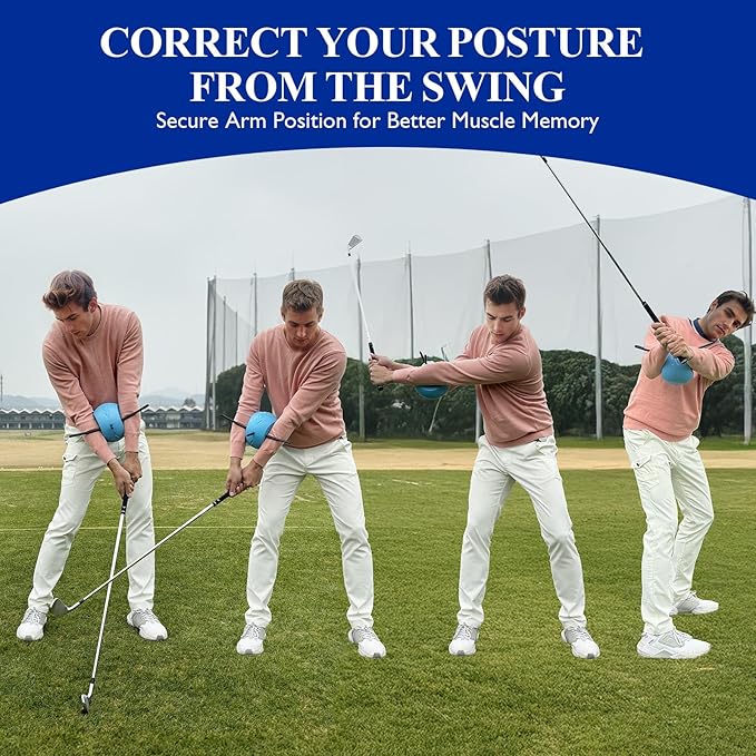 The Connector Golf Training Aid, Golf Swing Trainer for Posture Correction Practice, Golf Swing Training Aid