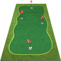 Golf Putting Green Mat, Professional Large Putting Mat with Movable Cup/Slope Pad for Indoor & Outdoor
