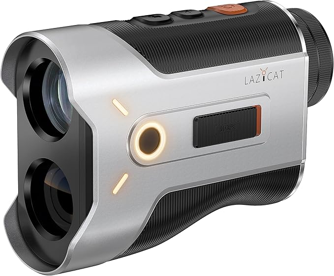 LAZYCAT Golf Rangefinder with Slope,1200 Yards Laser Range Finder Golfing Dimmable,Range Finder Golf 7X Magnification,Flag Lock Vibration,Measure Speed,Rechargeable with Magnet,Golf Gifts for Men