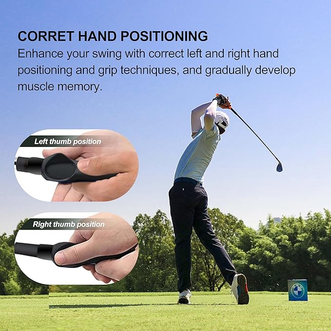 grip trainer golf, golf grip trainer, golf grip trainer right hand for Improving Hand Posture, Helps Train Proper Hand Posture（2P）