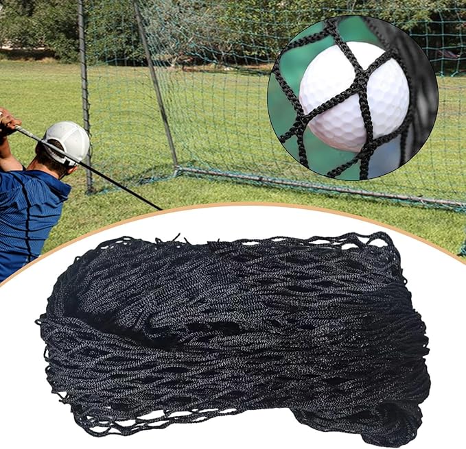 Golf Practice Net Sports Barrier Portable, Easy Installation, Multipurpose, Backstop Sports Netting for Soccer