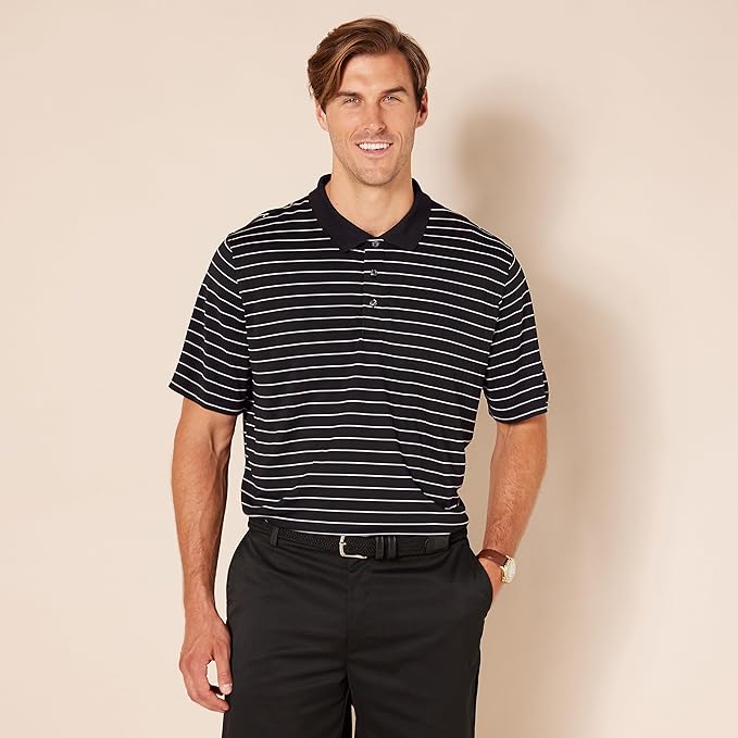 Amazon Essentials Mens Golf Polo Shirt, Moisture-Wicking Quick Dry, Short Sleeve