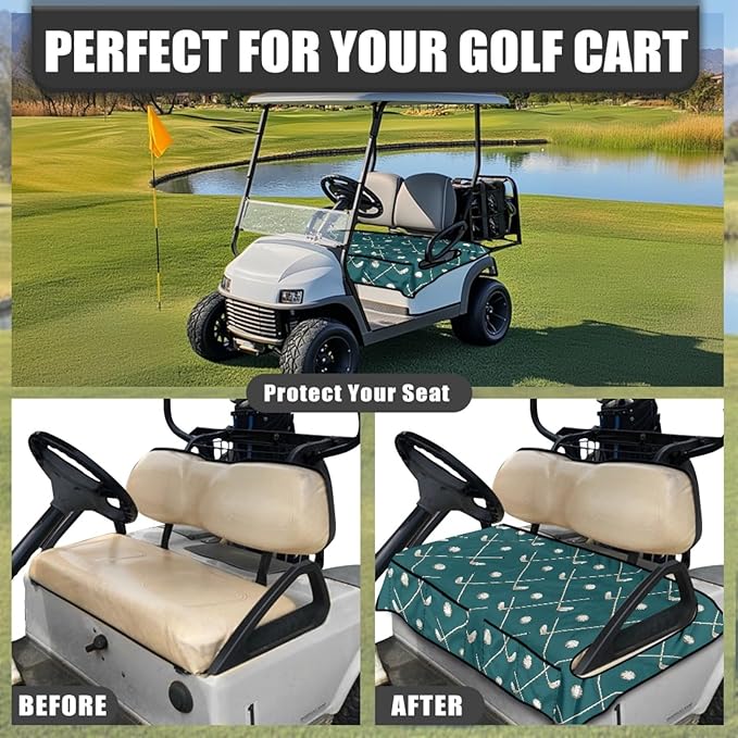 Golf Cart Seat Covers Universal Golf Cart Seat Cover Blanket Cushion Cover Sports Golf Cart Accessories