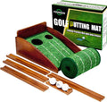 Putting Green Indoor,Golf Putting Mat with Auto Ball Return,Premium Crystal Velvet Surface, Practice Putting mat, Perfect Training Aid & Gift for Golf Lovers Christmas