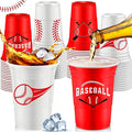 Norme 48 Pcs Baseball Party Supplies Bulk 16 oz Baseball Party Thick Plastic Disposable Cup Hot Cold Drink Wine Coffee for Home Holiday Party Supplies Favors