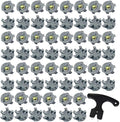 30Pcs Golf Spikes Golf Shoe Spikes Replacements with 1 Cleats Spanner,Footjoy Spikes Replacement Golf Cleats for Any Shoe,for Cricket Shoe Player