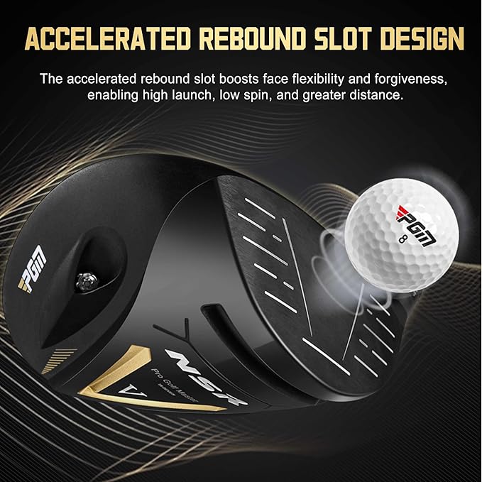 PGM NSR V 18 Piece Men's Complete Golf Club Sets - Adjustable Loft Titanium Driver (0.86 COR), Precision Weighted Fairway Woods, Forged Irons, CNC Milled Putter, with Stand Bag - Right Handed