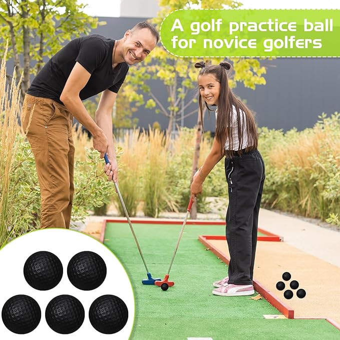 Yilloog 120 Pack Foam Golf Practice Balls Bulk, Soft Foam Balls for Golf Practice, Realistic Feel and Limited Flight Training for Indoor or Outdoor Party