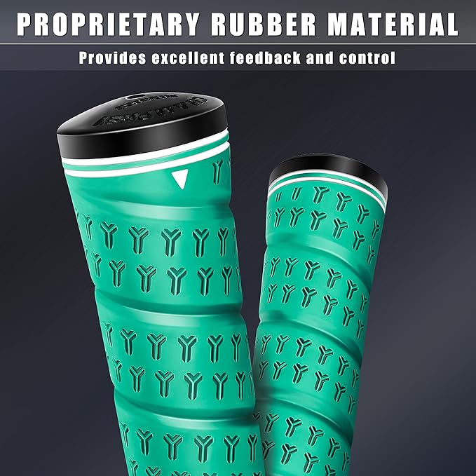 CHAMPKEY WRAP-Y Rubber Golf Grips 13 Pack Come with All Repair Kits - High Feedback and Traction Golf Club Grips