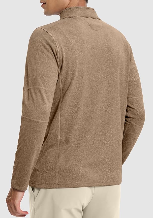 G Gradual Quarter Zip Pullover for Men Fleece Lined Sweatshirt Long Sleeve Winter Golf Shirt Mock Neck Polo Running Sweater