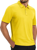 TACVASEN Mens Polo Shirts Short Sleeve Dry Fit Performance Breathable Golf Shirt with Collar Tennis Casual Business Work