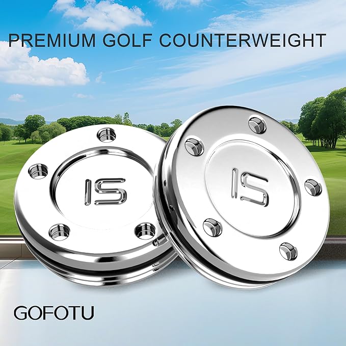 Golf 2pcs. 5g/10g/15g/20g/25g/30g/35g/40g/45g Choice Weight Golf Custom Putter Screws Weights Compatible with Titleist Scotty Cameron Golf Club Heads Putters Newport