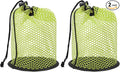 Golf Ball Storage Bag Nylon Mesh Golf Pouch with Adjustable Drawstring Closure for Balls Outdoor Sports Supplies