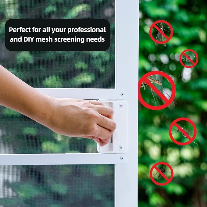 Fiberglass Window Screen Mesh Roll - 56"x100', Easy-to-Cut Screen Door Mesh for Windows, Pool, Porch Durable Mesh Replacement Option