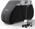 YSPACE Heavy Duty 600D Golf Cart Cover for 2+2 Passengers, Fits EZGO, Club Car, Yamaha, Waterproof, Reflective Strips, Triple Windproof Buckles