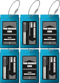 Luggage Tags Business Card Holder by TUFFTAAG - Durable Travel ID Bag Tag in Multiple Color Options, Perfect for Suitcases, Backpacks, and Carry-Ons, Easy Identification, Secure and Stylish